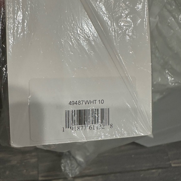 Mac Duggal White One-Shoulder Ruffled High-Low Dress - Picture 3 of 6